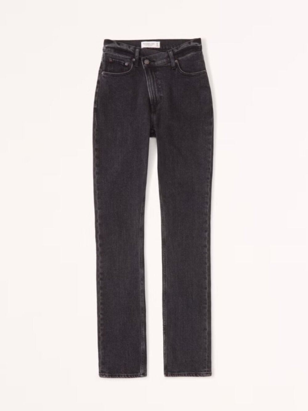 Abercrombie & Fitch 90s Slim Straight Ultra High Rise Faded Black Jeans 28/6R